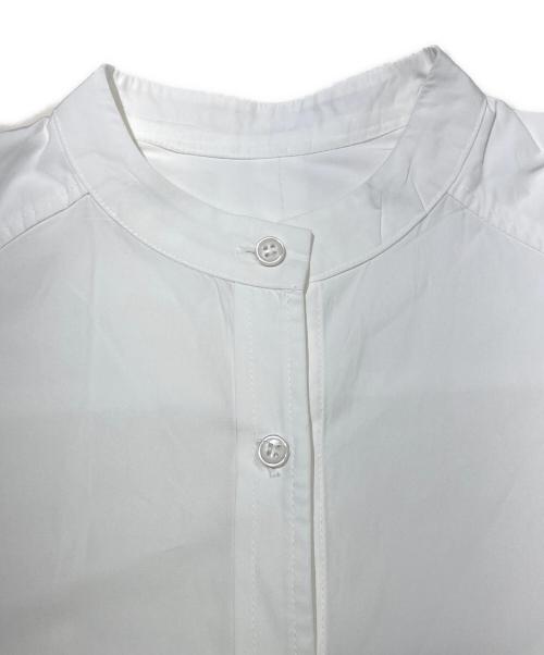machatt（マチャット）machatt (マチャット) スタンドカラーオーバーシャツ ホワイト サイズ:Fの古着・服飾アイテム