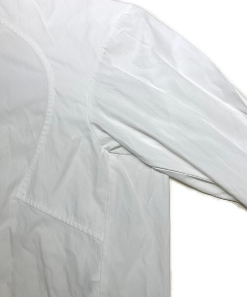 machatt（マチャット）machatt (マチャット) スタンドカラーオーバーシャツ ホワイト サイズ:Fの古着・服飾アイテム