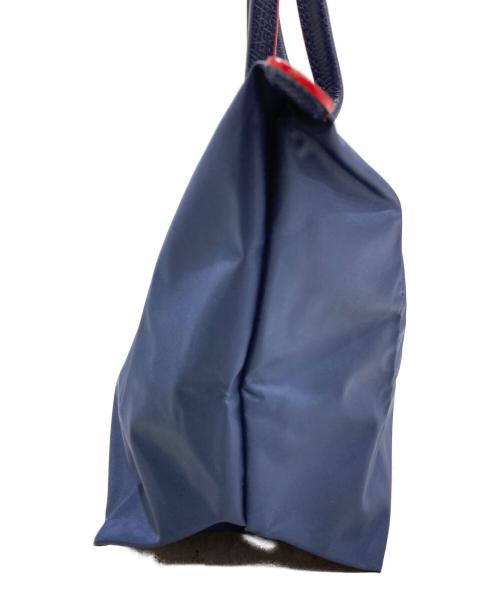 LONGCHAMP（ロンシャン）LONGCHAMP (ロンシャン) LE PLIAGE CLUB トートバッグ ネイビー×レッドの古着・服飾アイテム