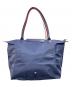 LONGCHAMP (ロンシャン) LE PLIAGE CLUB トートバッグ ネイビー×レッド：8000円