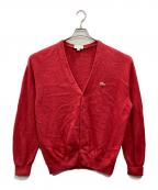 LACOSTEラコステ）の古着「RELAXED FIT カーディガン」｜レッド