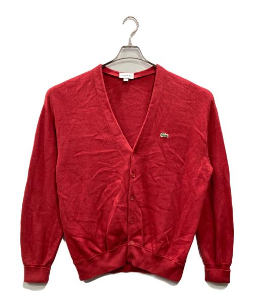 LACOSTE（ラコステ）LACOSTE (ラコステ) RELAXED FIT カーディガン レッド サイズ:SIZE US Lの古着・服飾アイテム
