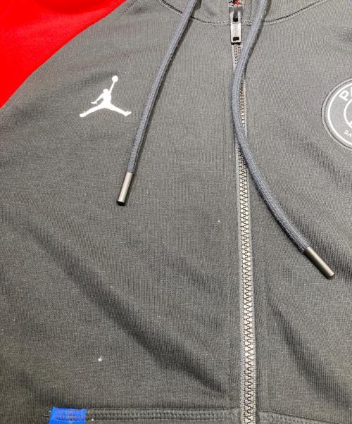 JORDAN（ジョーダン）JORDAN (ジョーダン) PARIS SAINT-GERMAIN (パリサンジェルマン) ジップパーカー ブラック サイズ:Lの古着・服飾アイテム
