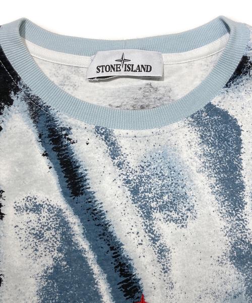 STONE ISLAND（ストーンアイランド）STONE ISLAND (ストーンアイランド) MARINA Tシャツ ブルー サイズ:Mの古着・服飾アイテム