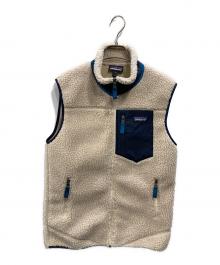 Patagonia（パタゴニア）の古着「M's Classic Retro-X Vest（メンズクラシックレトロエックスベスト）」｜アイボリー×ネイビー