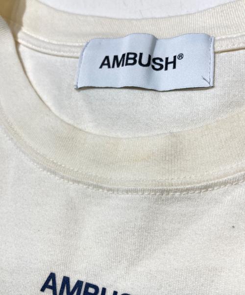 AMBUSH（アンブッシュ）AMBUSH (アンブッシュ) ロゴプリントTシャツ アイボリー サイズ:2の古着・服飾アイテム