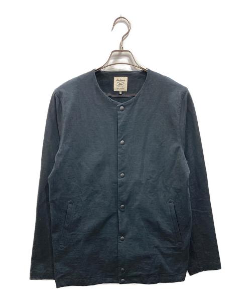 JACKMAN（ジャックマン）jackman (ジャックマン) Stretch Collarless JK ブラック サイズ:Lの古着・服飾アイテム
