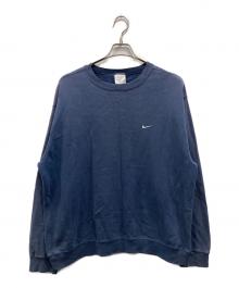 NIKE（ナイキ）の古着「オールドワンポイントクルーネックスウェット」｜ネイビー