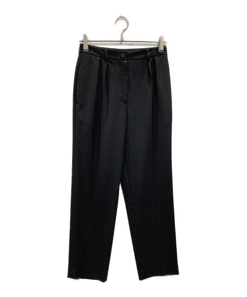 DES PRES（デ プレ）DES PRES (デ プレ) ウールオックスフォード フロントタックテーパードパンツ ブラック サイズ:36の古着・服飾アイテム