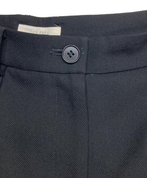DES PRES（デ プレ）DES PRES (デ プレ) ウールオックスフォード フロントタックテーパードパンツ ブラック サイズ:36の古着・服飾アイテム