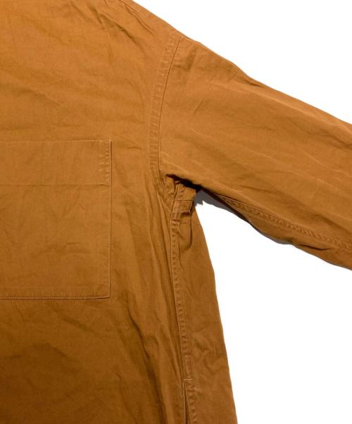 Gymphlex（ジムフレックス）Gymphlex (ジムフレックス) バンドカラーワンピース ブラウン サイズ:12の古着・服飾アイテム