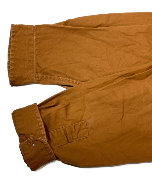 Gymphlex（ジムフレックス）Gymphlex (ジムフレックス) バンドカラーワンピース ブラウン サイズ:12の古着・服飾アイテム