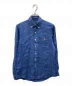 POLO RALPH LAURENポロ・ラルフローレン）の古着「CLASSIC FIT リネンシャツ」｜ネイビー