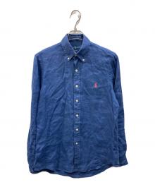 POLO RALPH LAUREN（ポロ・ラルフローレン）の古着「CLASSIC FIT リネンシャツ」｜ネイビー