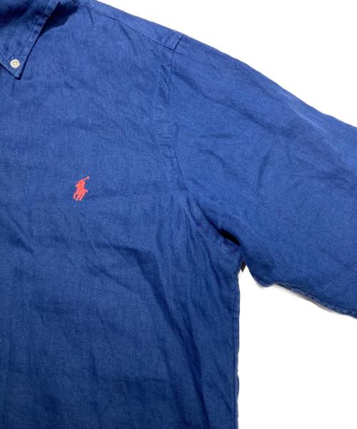 POLO RALPH LAUREN（ポロ・ラルフローレン）POLO RALPH LAUREN (ポロ・ラルフローレン) CLASSIC FIT リネンシャツ ネイビー サイズ:Sの古着・服飾アイテム
