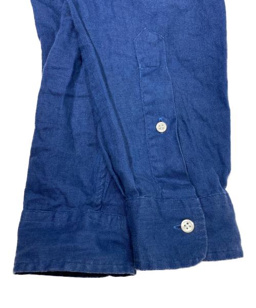 POLO RALPH LAUREN（ポロ・ラルフローレン）POLO RALPH LAUREN (ポロ・ラルフローレン) CLASSIC FIT リネンシャツ ネイビー サイズ:Sの古着・服飾アイテム