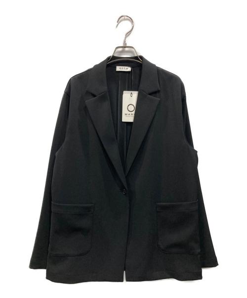 MARW UNITED ARROWS（マルゥ ユナイテッドアローズ）MARW UNITED ARROWS (マルゥ ユナイテッドアローズ) ツイル 1ボタン ジャケット ブラック サイズ:38 未使用品の古着・服飾アイテム