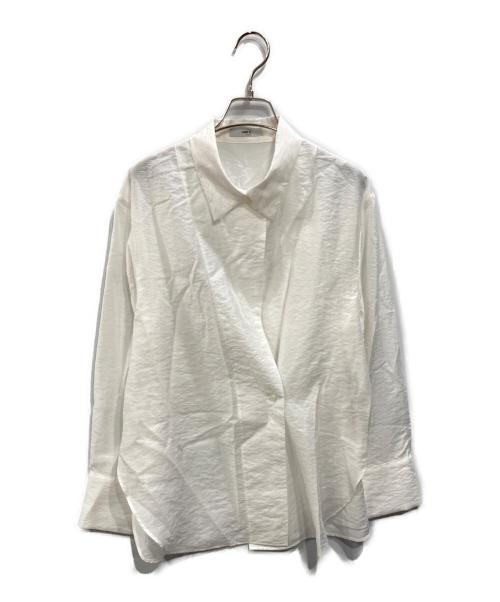 comme ca（コムサ）COMME CA (コムサ) シアーキュプラシルク シャツ ホワイト サイズ:9の古着・服飾アイテム