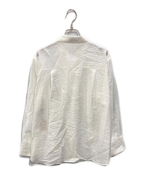 comme ca（コムサ）COMME CA (コムサ) シアーキュプラシルク シャツ ホワイト サイズ:9の古着・服飾アイテム