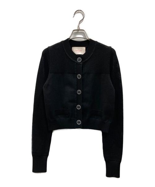 LEMONPLET（レモンプレット）Lemonplet (レモンプレット) DUE KNITTED CARDIGAN(デュウ ニッテッド カーディガン） ブラック サイズ:ONE SIZEの古着・服飾アイテム