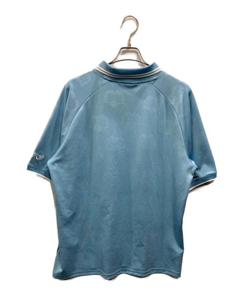 CarHartt（カーハート）CarHartt (カーハート) S/S hartt’s football shirt（ショートスリーブ ハーツ フットボール シャツ） ブルー サイズ:SIZE Lの古着・服飾アイテム