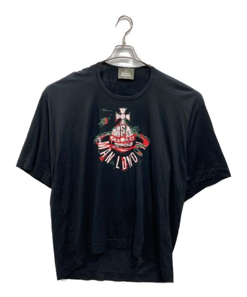 Vivienne Westwood man（ヴィヴィアン ウェストウッド マン）Vivienne Westwood man (ヴィヴィアン ウェストウッド マン) “PAINTED ORB” （ペインテッド オーブ）リラックスTシャツ ブラック サイズ:SIZE Freeの古着・服飾アイテム