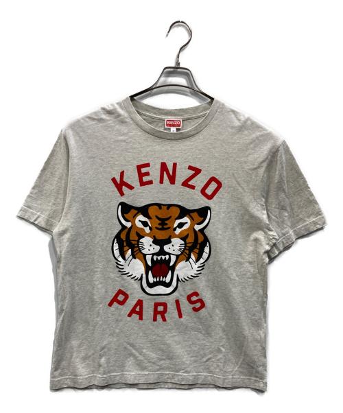 KENZO（ケンゾー）KENZO (ケンゾー) LUCKY TIGER（ラッキータイガー） プリントTシャツ グレー サイズ:SIZE Mの古着・服飾アイテム