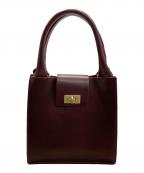 TIDE WAYタイドウェイ）の古着「MOSS METAL TWIST TOTE」｜ボルドー