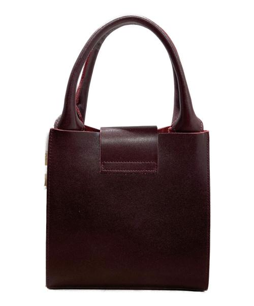 TIDE WAY（タイドウェイ）TIDE WAY (タイドウェイ) MOSS METAL TWIST TOTE ボルドーの古着・服飾アイテム