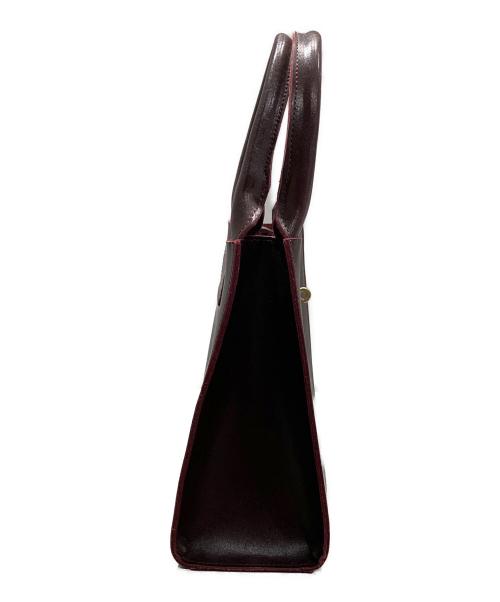 TIDE WAY（タイドウェイ）TIDE WAY (タイドウェイ) MOSS METAL TWIST TOTE ボルドーの古着・服飾アイテム