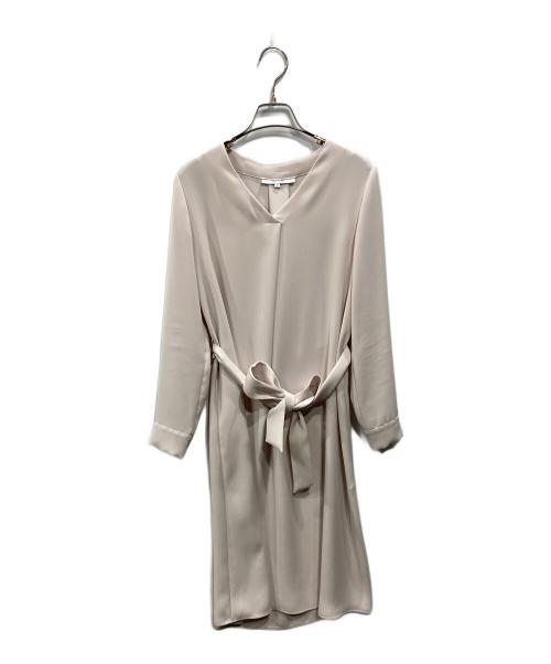 UNTITLED（アンタイトル）UNTITLED (アンタイトル) 【洗える】ミリオーネツイルワンピース アイボリー サイズ:2の古着・服飾アイテム