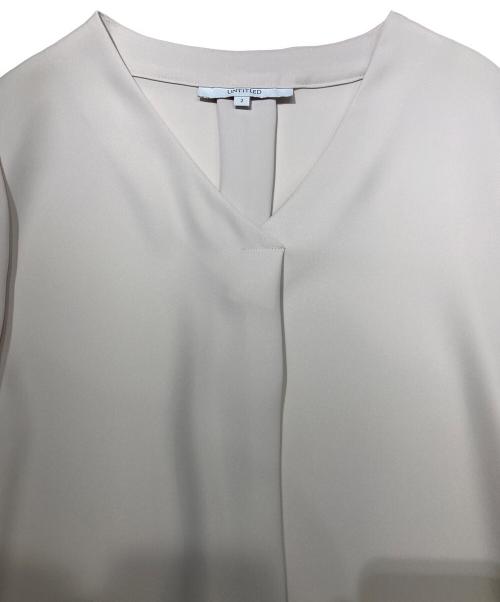 UNTITLED（アンタイトル）UNTITLED (アンタイトル) 【洗える】ミリオーネツイルワンピース アイボリー サイズ:2の古着・服飾アイテム