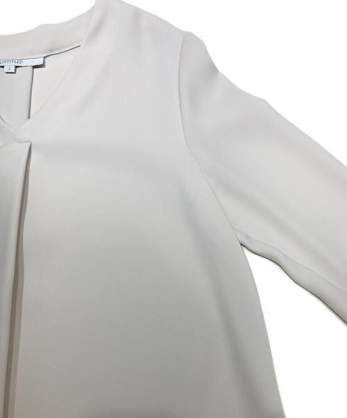 UNTITLED（アンタイトル）UNTITLED (アンタイトル) 【洗える】ミリオーネツイルワンピース アイボリー サイズ:2の古着・服飾アイテム