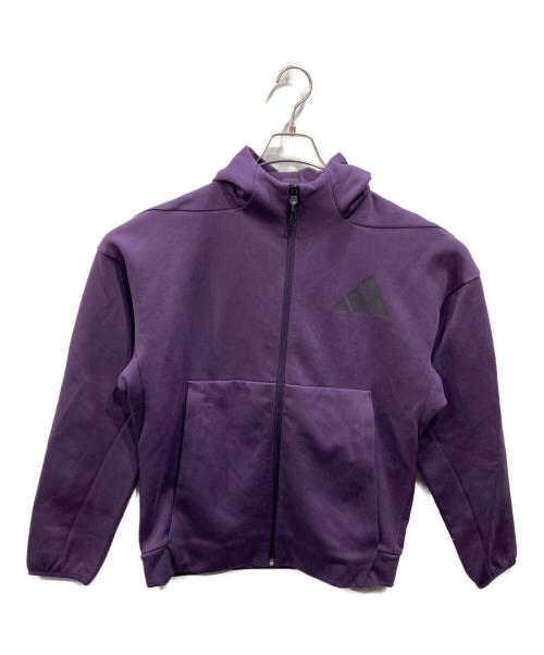 adidas（アディダス）adidas (アディダス) Z.N.E. フルジップ フード付きトラックジャケット パープル サイズ:SIZE Lの古着・服飾アイテム