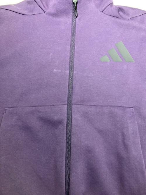 adidas（アディダス）adidas (アディダス) Z.N.E. フルジップ フード付きトラックジャケット パープル サイズ:SIZE Lの古着・服飾アイテム