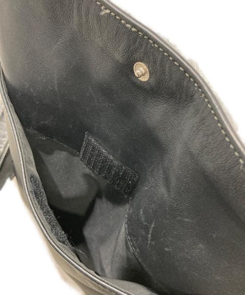 Jean Paul Gaultier homme（ジャンポールゴルチェオム）Jean Paul Gaultier homme (ジャンポールゴルチェオム) アーカイブレザーショルダーバッグ ブラックの古着・服飾アイテム