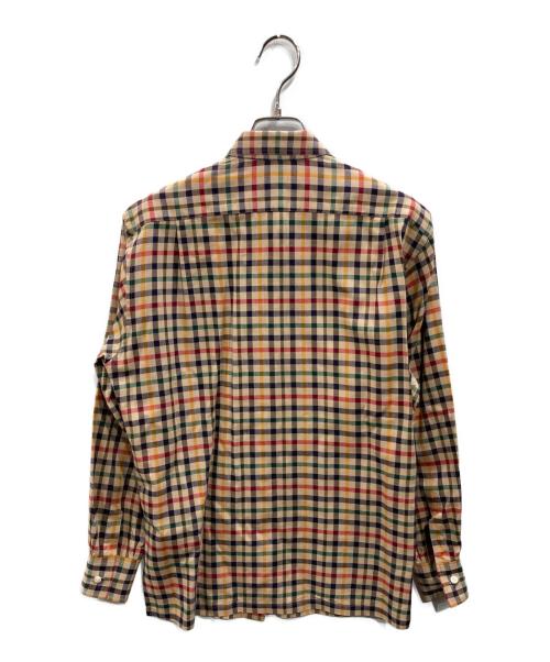 DAKS（ダックス）DAKS (ダックス) レギュラーカラーチェックシャツ ベージュ サイズ:SIZE 9Rの古着・服飾アイテム