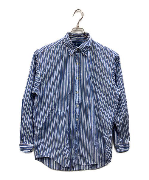 POLO RALPH LAUREN（ポロ・ラルフローレン）POLO RALPH LAUREN (ポロ・ラルフローレン) ボタンダウンシャツ ブルー サイズ:SIZE Mの古着・服飾アイテム