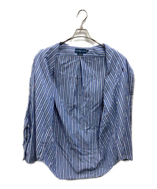 POLO RALPH LAUREN（ポロ・ラルフローレン）POLO RALPH LAUREN (ポロ・ラルフローレン) ボタンダウンシャツ ブルー サイズ:SIZE Mの古着・服飾アイテム
