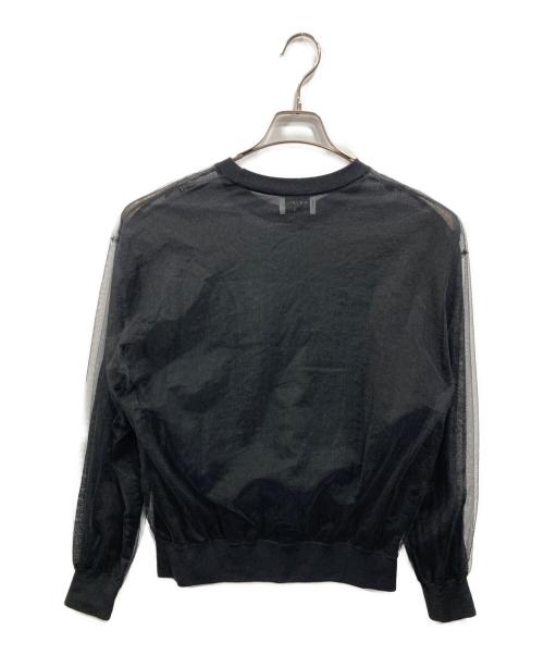 UNITED ARROWS（ユナイテッドアローズ）UNITED ARROWS (ユナイテッドアローズ) シアーニットプルオーバー ブラック サイズ:SIZE Freeの古着・服飾アイテム