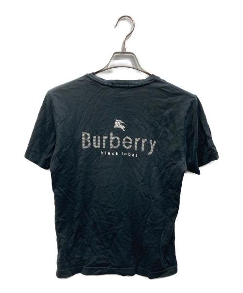 BURBERRY BLACK LABEL（バーバリーブラックレーベル）BURBERRY BLACK LABEL (バーバリーブラックレーベル) バックロゴプリントTシャツ ブラック サイズ:SIZE 2の古着・服飾アイテム
