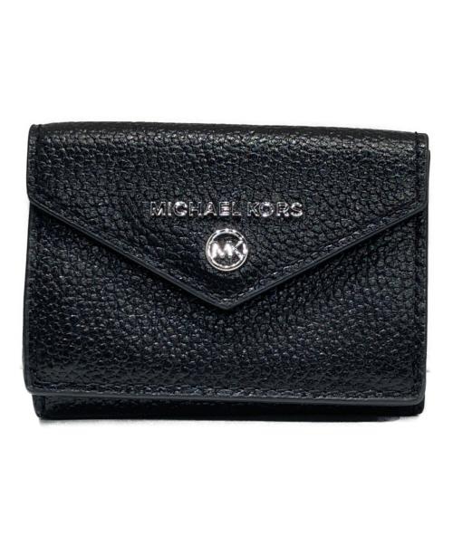 MICHAEL KORS（マイケルコース）MICHAEL KORS (マイケルコース) JET SET CHARMトライフォールドフラップウォレット ブラックの古着・服飾アイテム