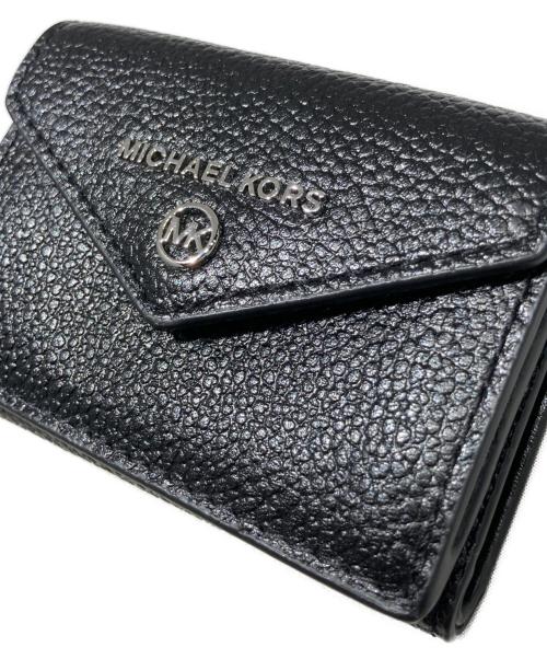 MICHAEL KORS（マイケルコース）MICHAEL KORS (マイケルコース) JET SET CHARMトライフォールドフラップウォレット ブラックの古着・服飾アイテム