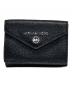 MICHAEL KORS（マイケルコース）の古着「JET SET CHARMトライフォールドフラップウォレット」｜ブラック