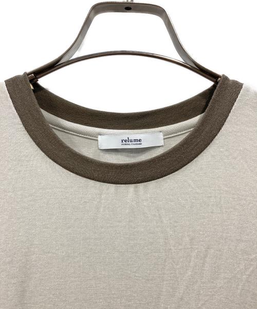 JOURNAL STANDARD relume（ジャーナルスタンダード レリューム）JOURNAL STANDARD relume (ジャーナルスタンダード レリューム) リネンミックスリンガーTEE グレー サイズ:Fの古着・服飾アイテム