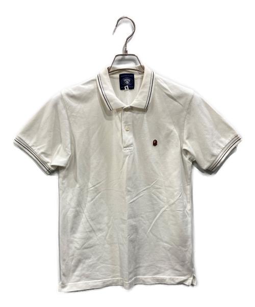 A BATHING APE（アベイシングエイプ）A BATHING APE (アベイシングエイプ) ポロシャツ ホワイト サイズ:Mの古着・服飾アイテム