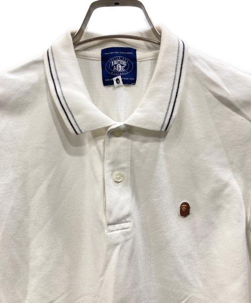 A BATHING APE（アベイシングエイプ）A BATHING APE (アベイシングエイプ) ポロシャツ ホワイト サイズ:Mの古着・服飾アイテム