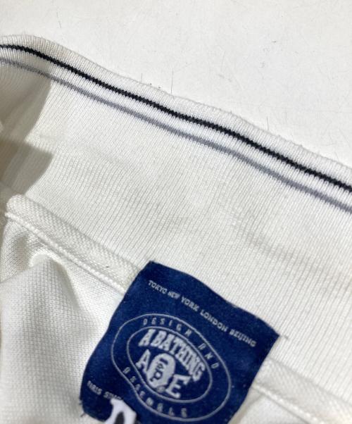 A BATHING APE（アベイシングエイプ）A BATHING APE (アベイシングエイプ) ポロシャツ ホワイト サイズ:Mの古着・服飾アイテム