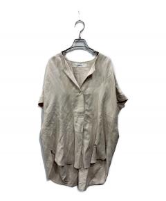 中古・古着通販】SCYE (サイ) リネンタックギャザーブラウス ネイビー