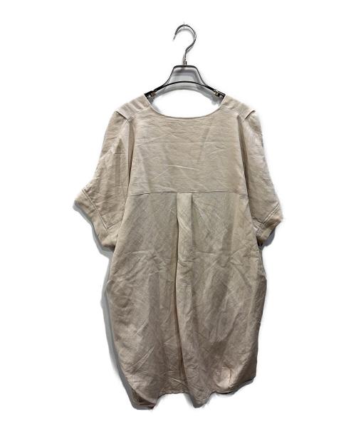 Squady（スカディ）Squady (スカディ) レーヨンリネンバイオワッシャーシャツ アイボリー サイズ:2の古着・服飾アイテム
